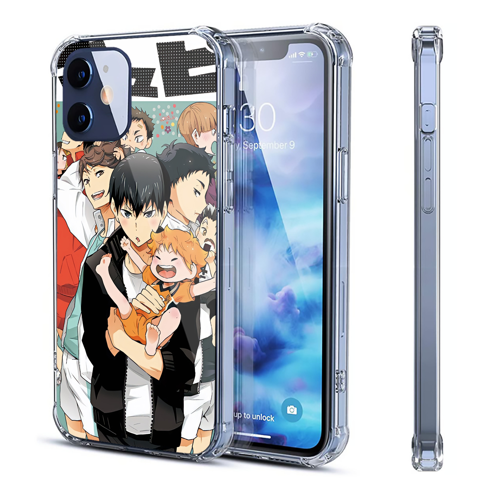 （画像用） ハイキュー!! Haikyu!! 【iPhone 12シリーズ対応】透明スマホケース（クリアソフトケース）
